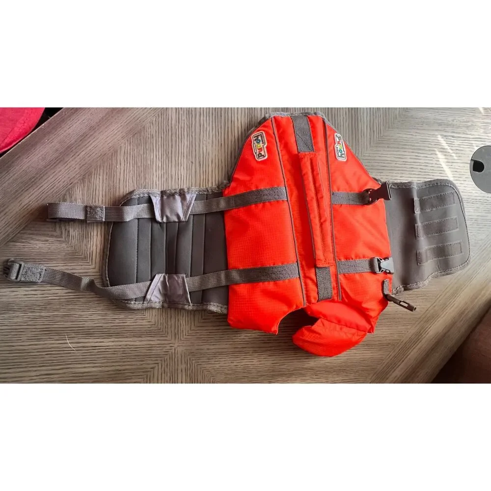 Outward Hound Granby Splash Ripstop Orange Dog Life Jacket SM